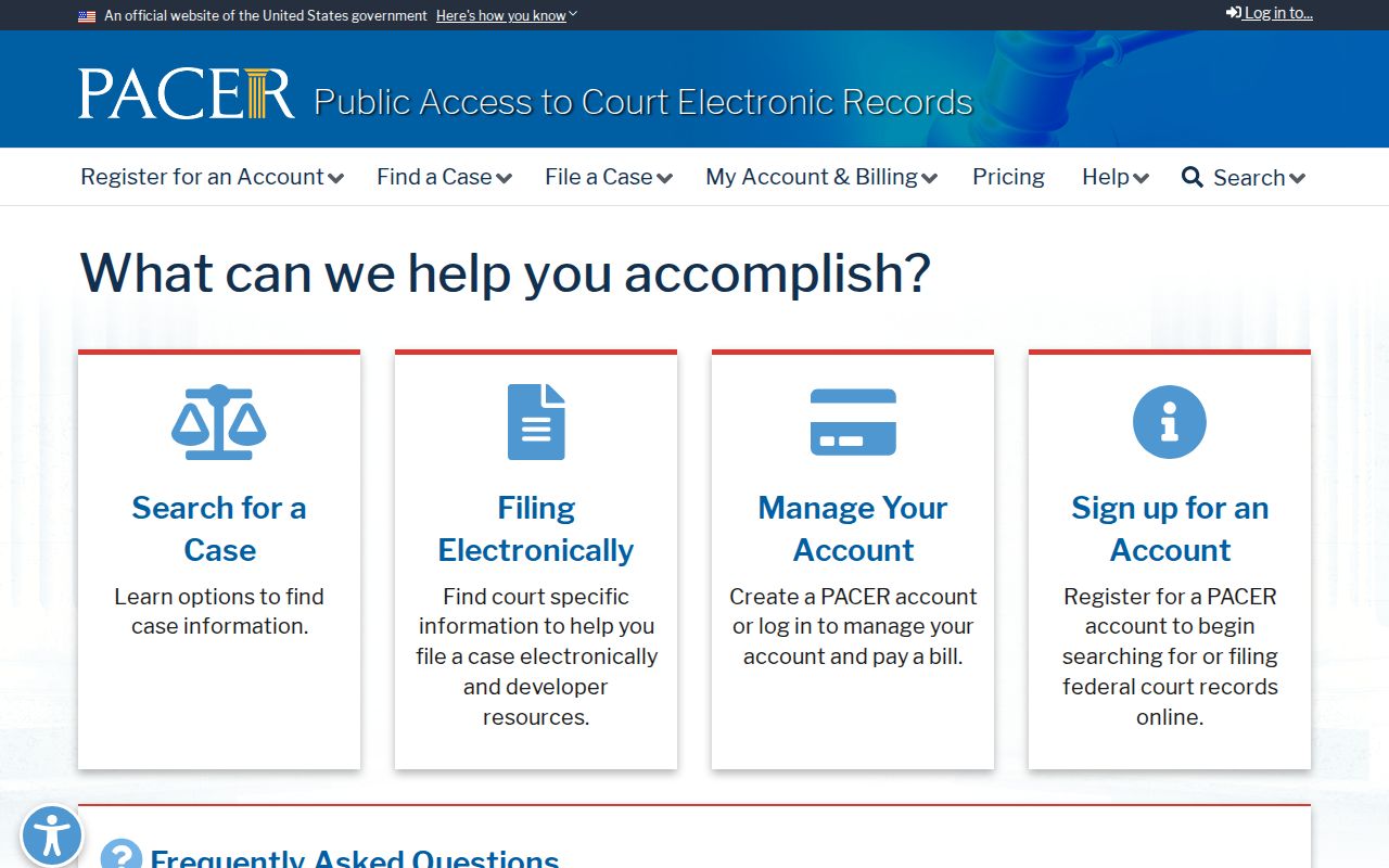 Phillips County criminal court case PACER records portal